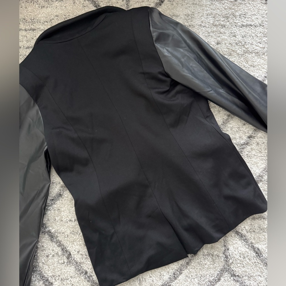 Laundry by Shelli Segal Black faux leather Jacket - Picture 9 of 12